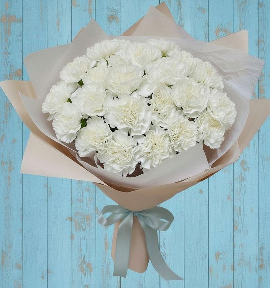 Букет цветов из: Гвоздики в Манжерок