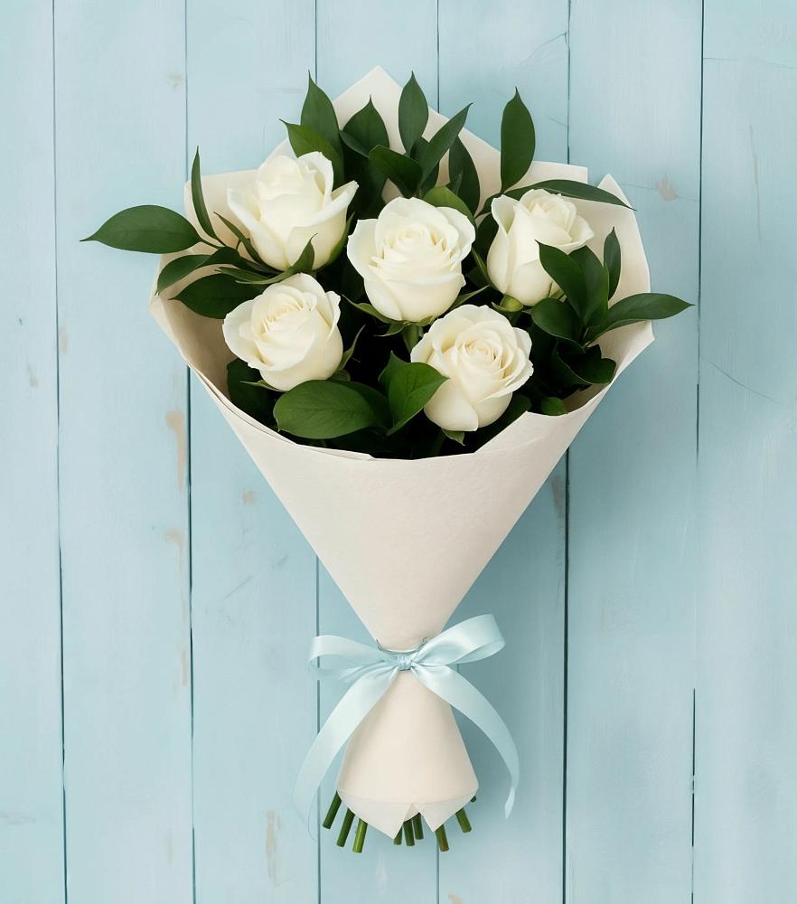 Букет цветов из: Розы в Манжерок