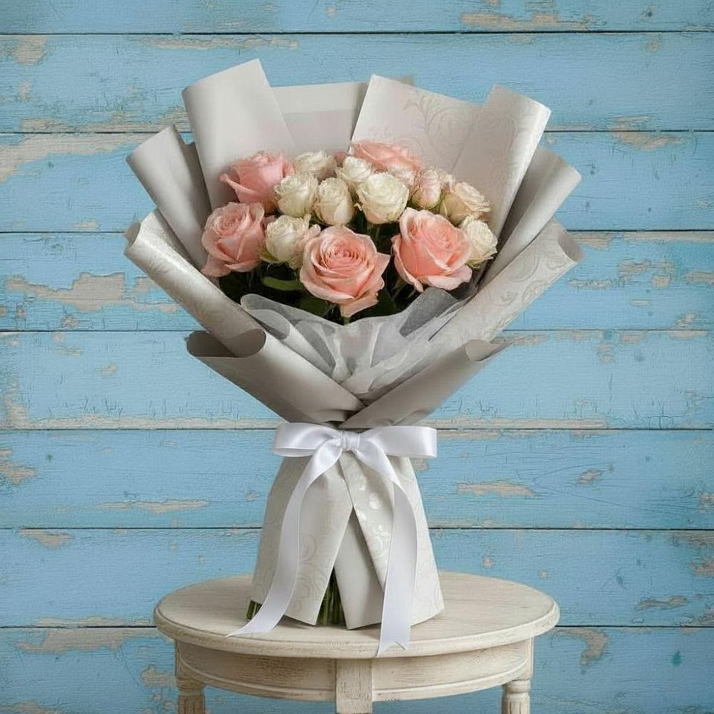 Букет цветов из: Розы в Манжерок