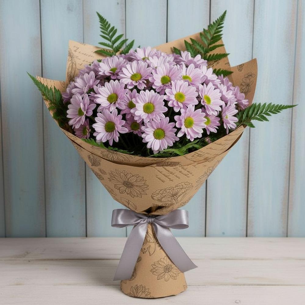 Букет цветов из: Хризантемы в Манжерок