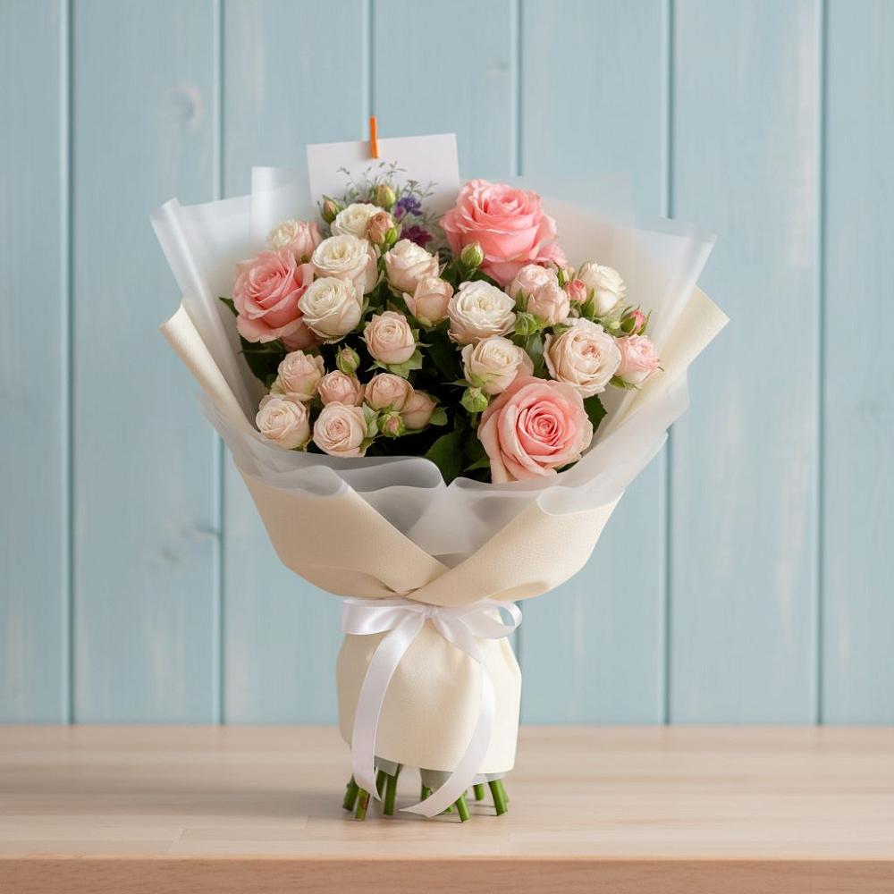 Букет цветов из: Розы в Манжерок