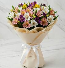 Букет цветов из:  Альстромерии #REPLACE_PRED# Манжерок