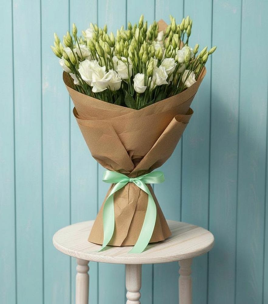 Букет цветов из: Лизиантусы в Манжерок