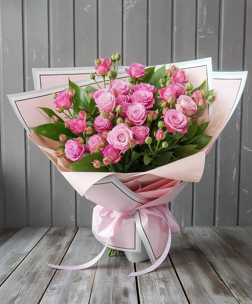 Букет Розовый кустик в Манжерок