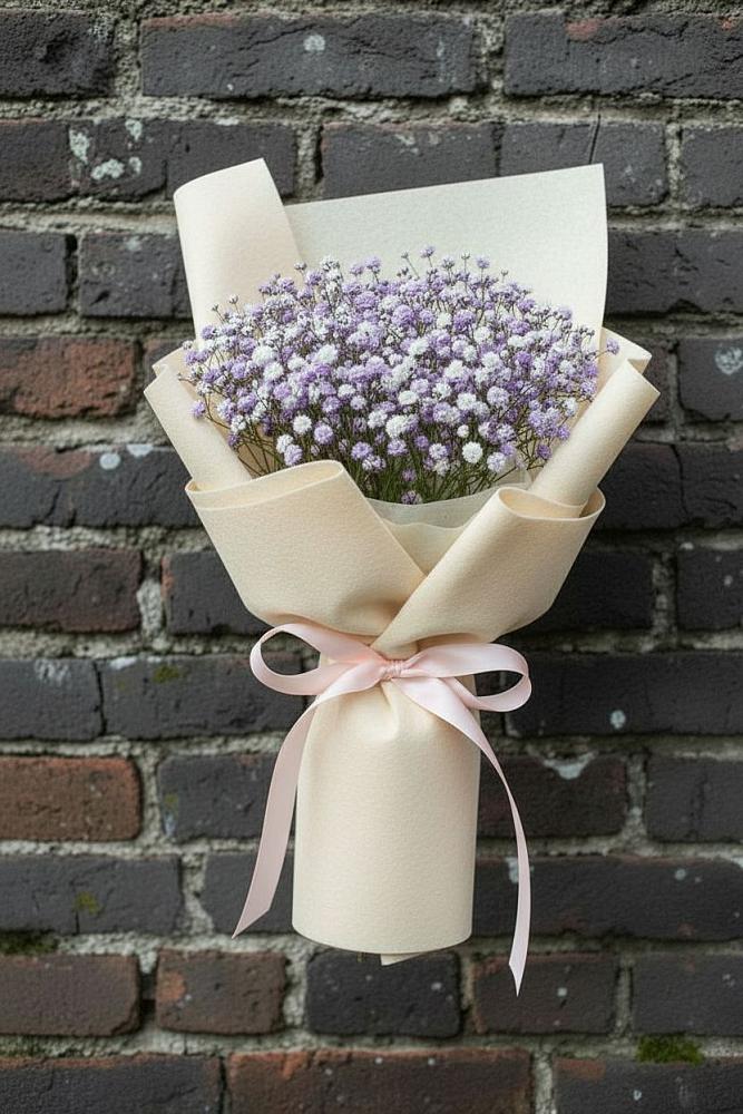 Букет цветов из: Гипсофила в Манжерок