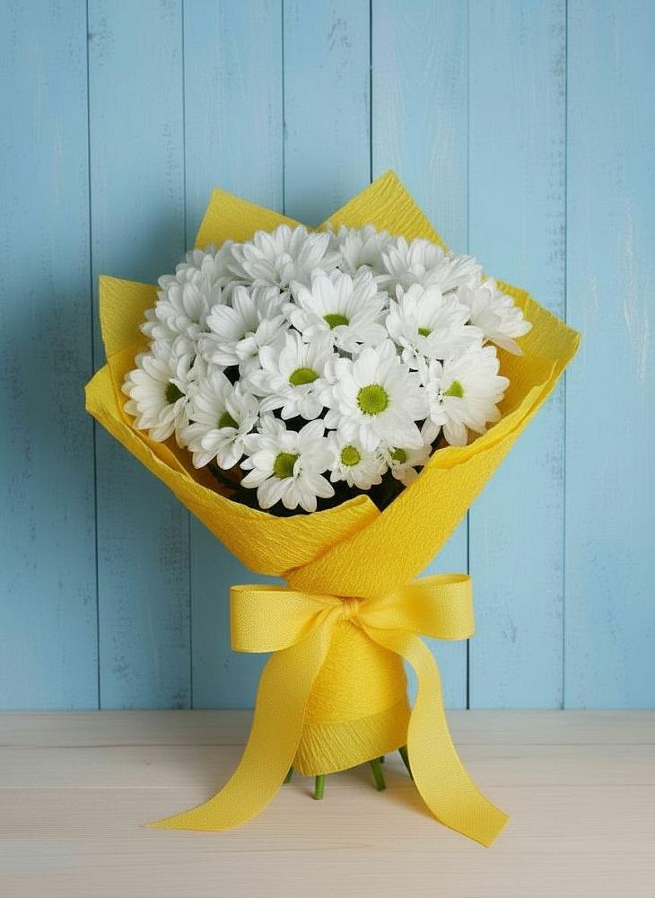 Букет цветов из: Хризантемы в Манжерок