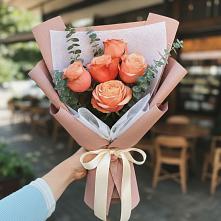 Букет цветов из:  Розы #REPLACE_PRED# Манжерок
