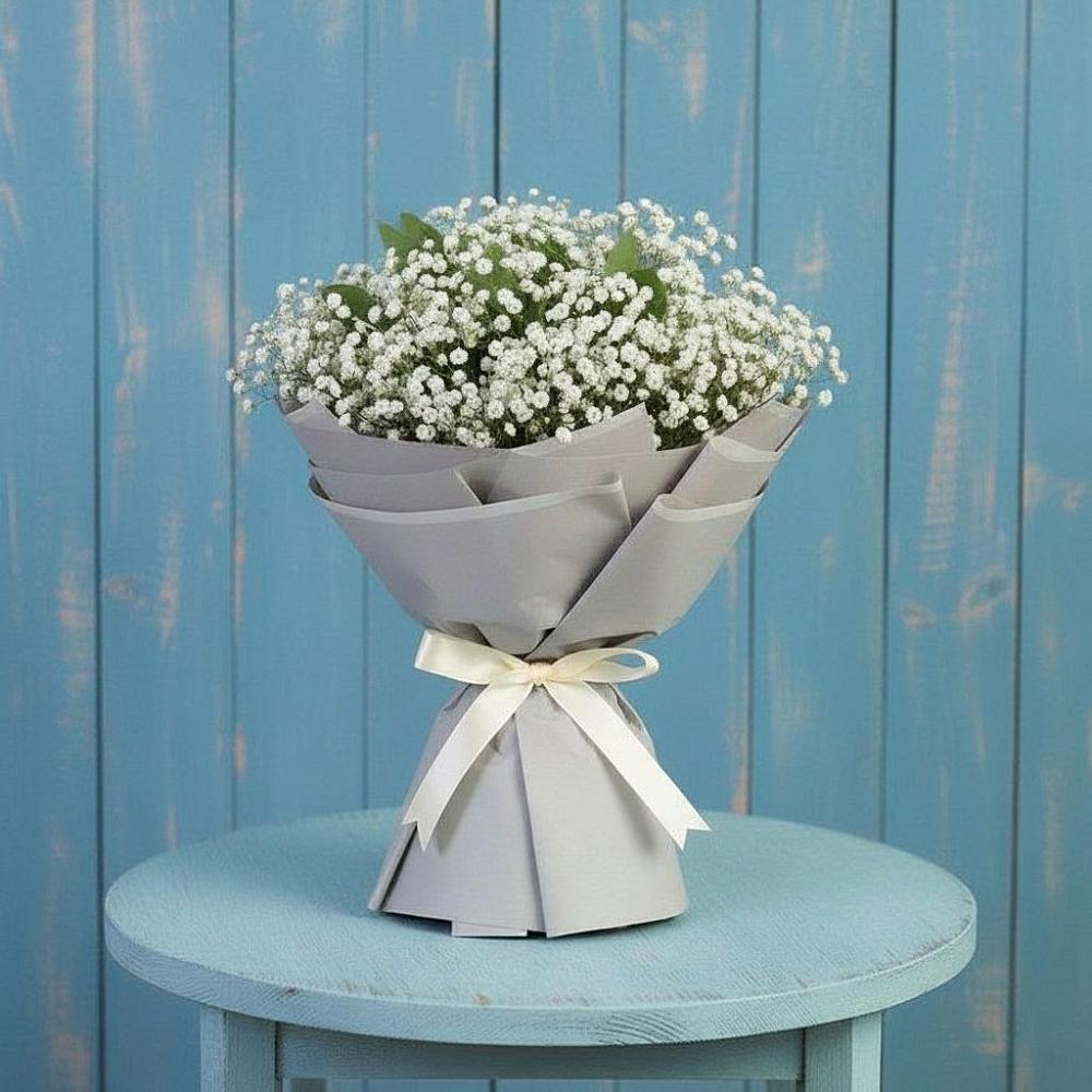 Букет цветов из: Гипсофила в Манжерок