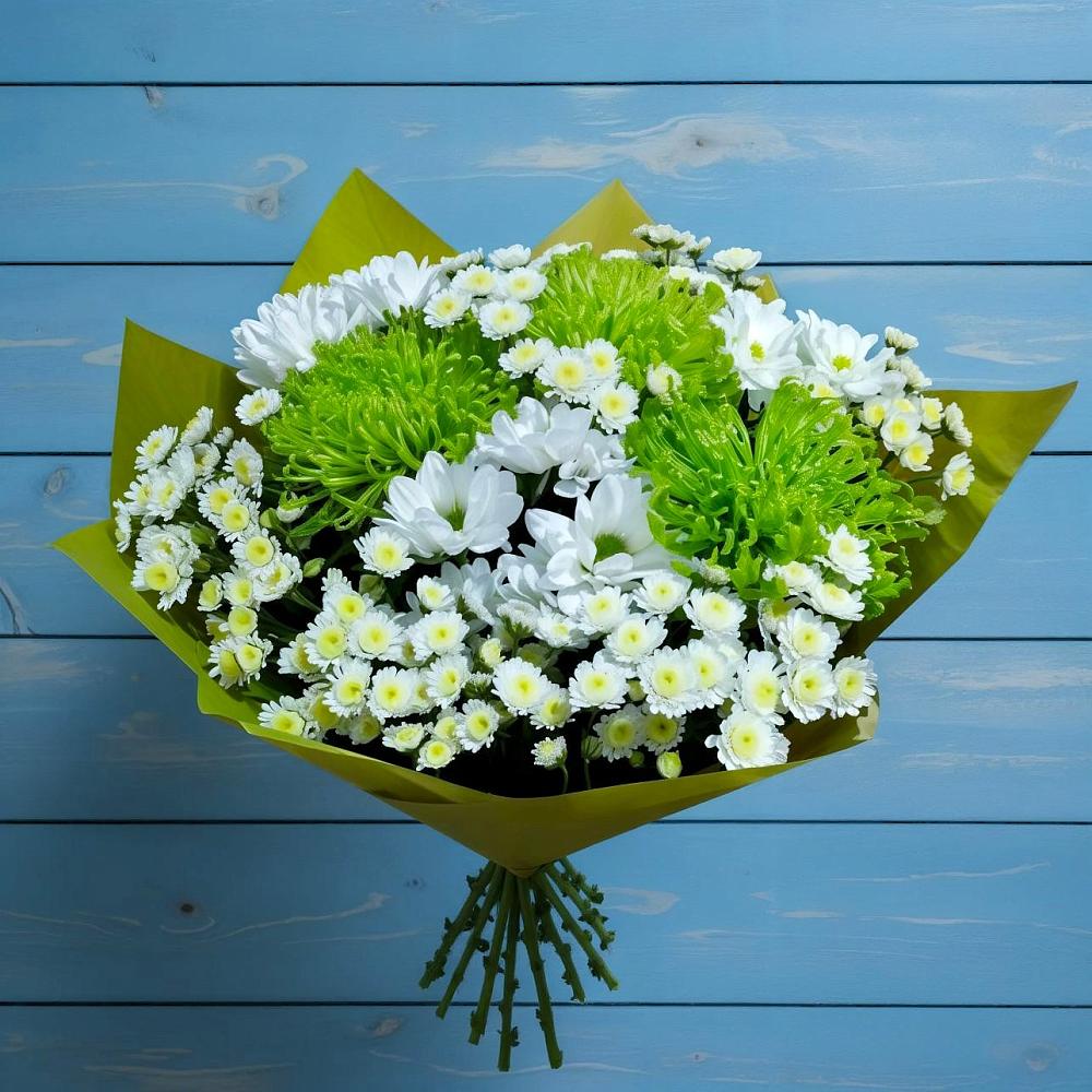 Букет цветов из: Хризантемы в Манжерок