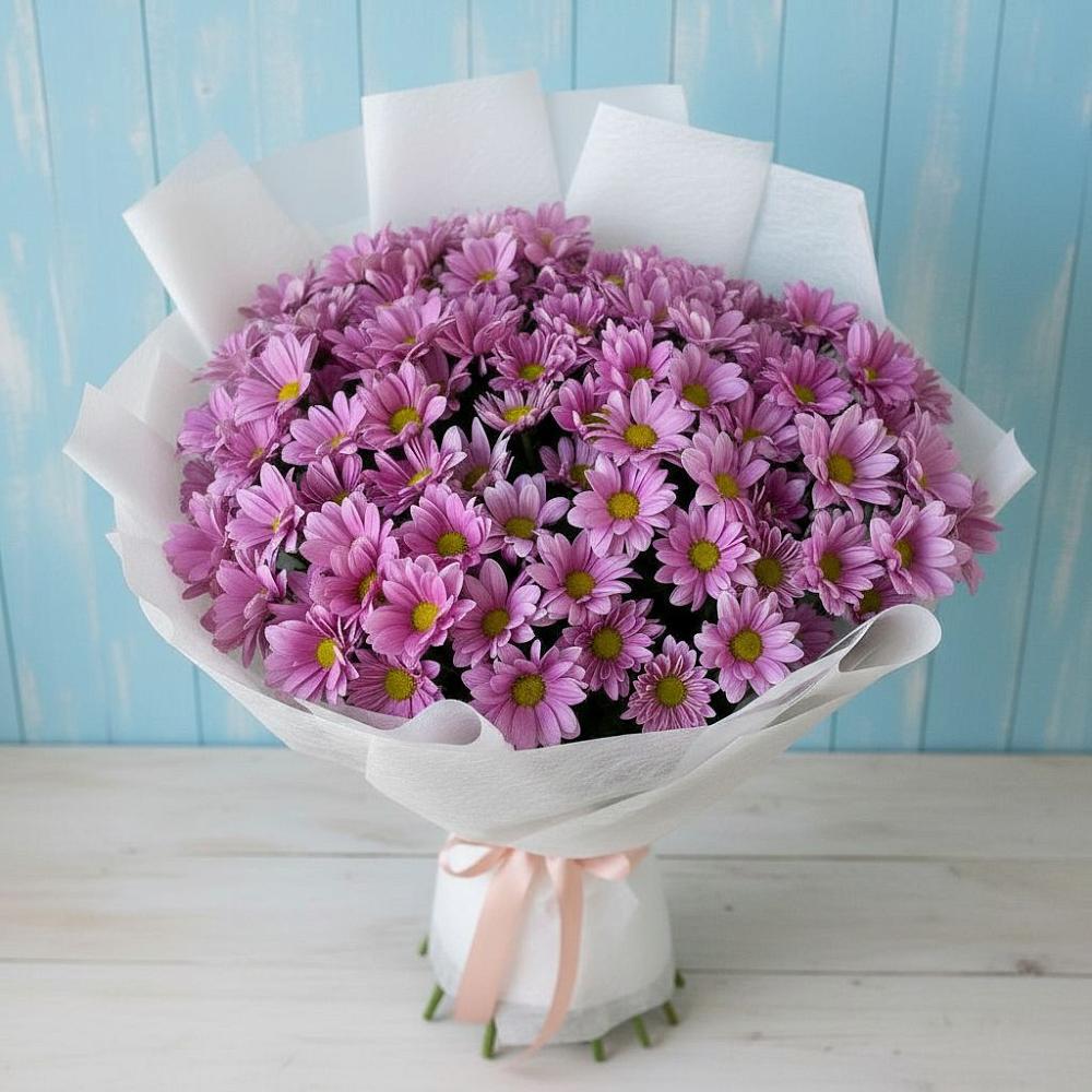Букет цветов из: Хризантемы в Манжерок