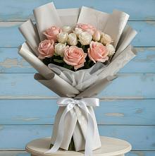 Букет цветов из:  Розы #REPLACE_PRED# Манжерок