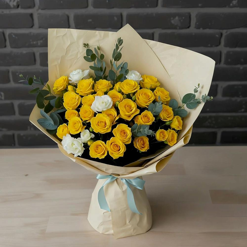 Букет цветов из: Розы в Манжерок