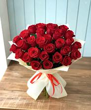 Букет 29 Красных роз в Манжерок